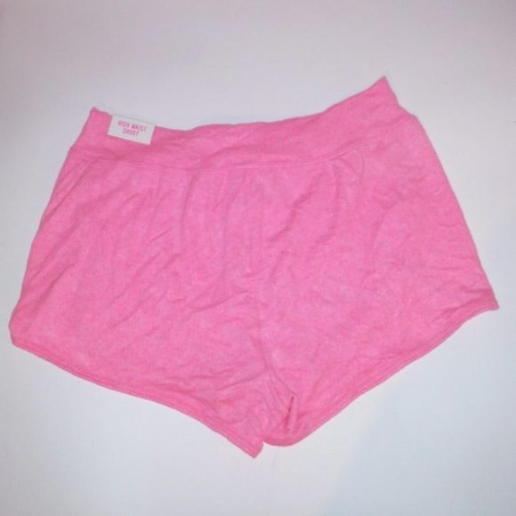 Victoria Secret PINK High Waist Short Small Solid Pink Sleepwear Bottom New With - Picture 5 of 6